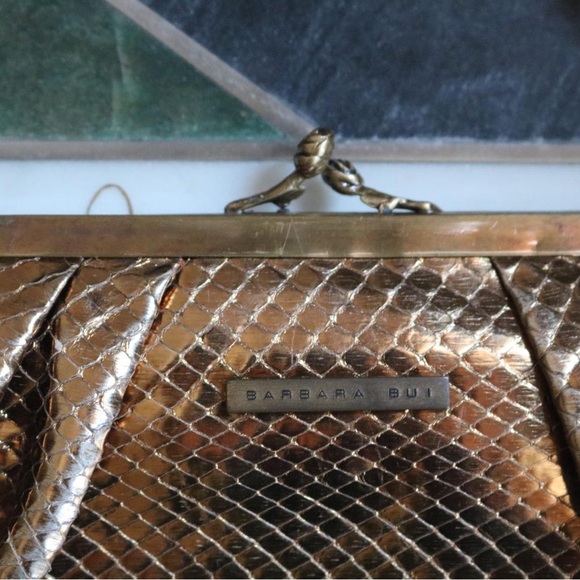 Barbara Bui Fur Handle Handbag Purse - Picture 3 of 6